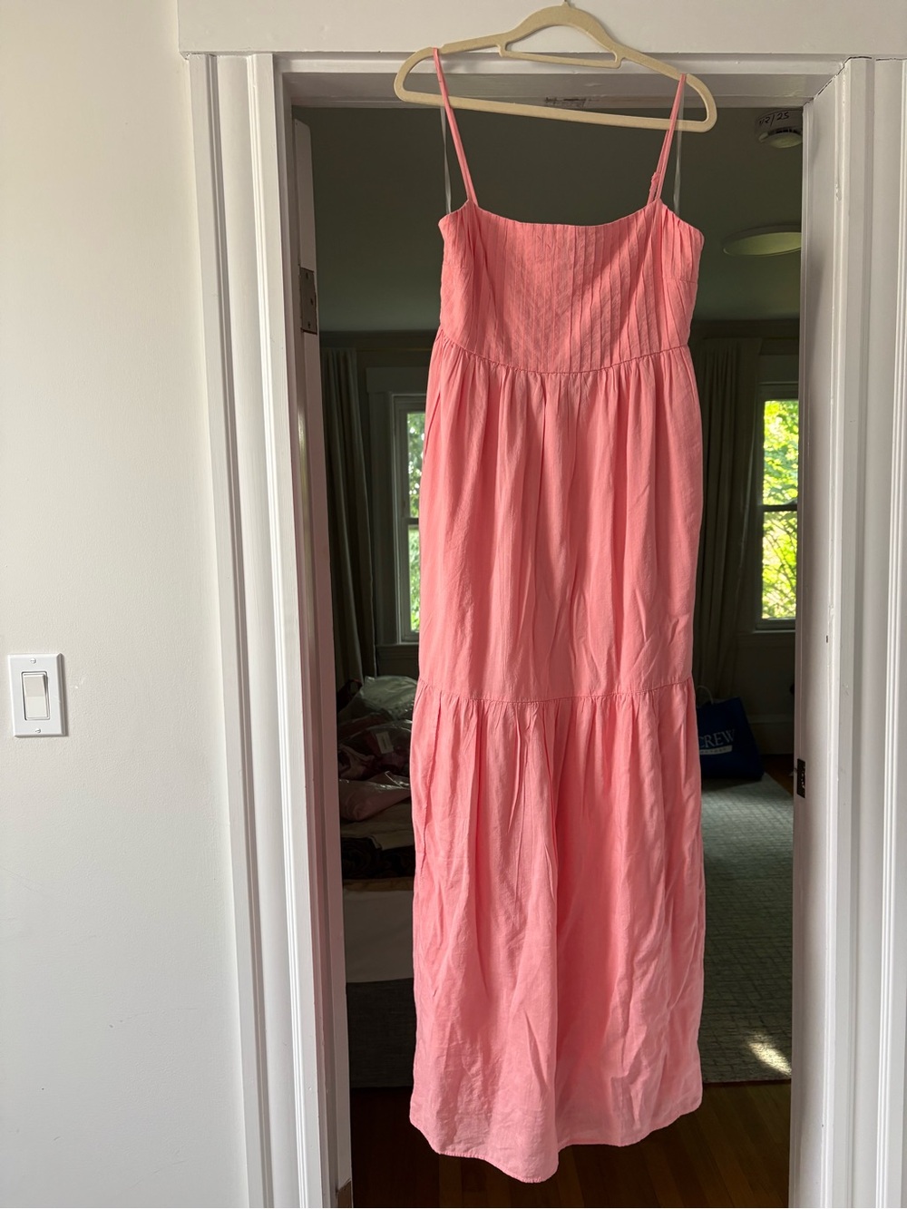 Pink Spaghetti Strap Maxi Dress